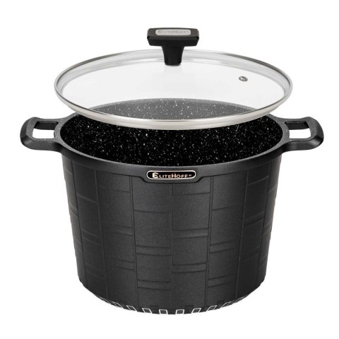ELITEHOFF GARNEK GRANITOWY Z POKRYWĄ 24cm 6,5L E-7032 ELITEHOFF GARNEK GRANITOWY Z POKRYWĄ 24cm 6,5L E-7032