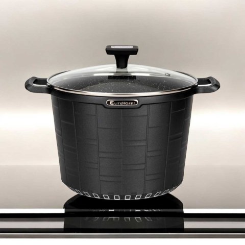ELITEHOFF GARNEK GRANITOWY Z POKRYWĄ 24cm 6,5L E-7032 ELITEHOFF GARNEK GRANITOWY Z POKRYWĄ 24cm 6,5L E-7032