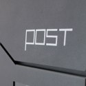 E-hurtownia NOWOCZESNA SKRZYNKA POCZTOWA GRAFITOWA NA LISTY POST DESING