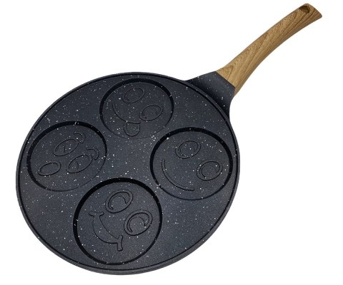 BRUNBESTE PATELNIA GRANITOWA DO 4 PLACUSZKÓW Z UŚMIESZKAMI 1971 BRUNBESTE PATELNIA GRANITOWA DO 4 PLACUSZKÓW Z UŚMIESZKAMI 1971