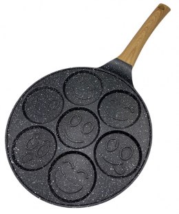 BRUNBESTE PATELNIA GRANITOWA DO 7 PLACUSZKÓW Z UŚMIESZKAMI 1972