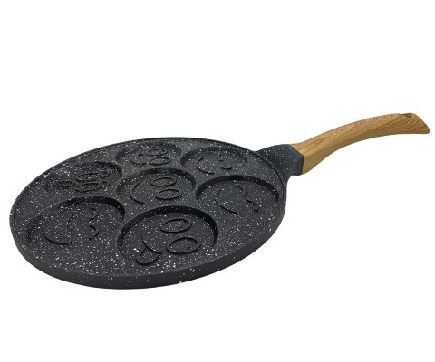 BRUNBESTE PATELNIA GRANITOWA DO 7 PLACUSZKÓW Z UŚMIESZKAMI 1972 BRUNBESTE PATELNIA GRANITOWA DO 7 PLACUSZKÓW Z UŚMIESZKAMI 1972