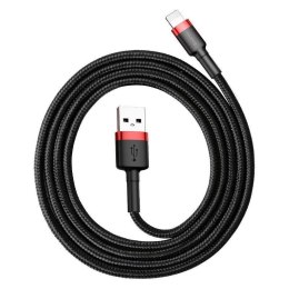 Baseus Kabel 50cm Baseus Cafule Lightning USB 2,4A (czarno-czerwony)