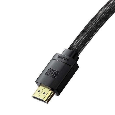 Baseus Kabel HDMI 2.1 Baseus High Definition Series, 8K 60Hz, 3D, HDR, 48Gbps, 1m (czarny) Baseus Kabel HDMI 2.1 Baseus High Definition Series, 8K 60Hz, 3D, HDR, 48Gbps, 1m (czarny)
