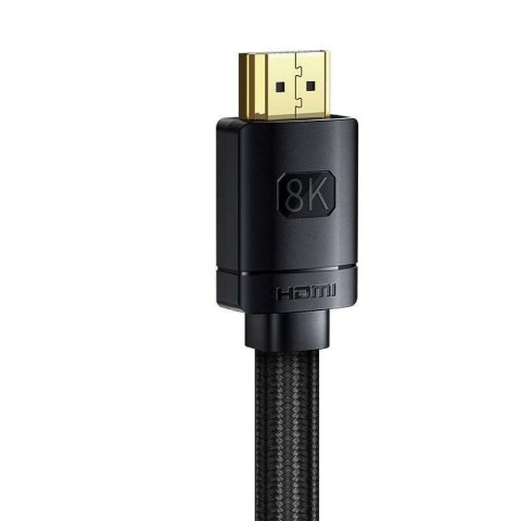 Baseus Kabel HDMI 2.1 Baseus High Definition Series, 8K 60Hz, 3D, HDR, 48Gbps, 1m (czarny) Baseus Kabel HDMI 2.1 Baseus High Definition Series, 8K 60Hz, 3D, HDR, 48Gbps, 1m (czarny)