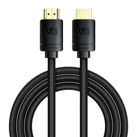 Baseus Kabel HDMI 2.1 Baseus High Definition Series, 8K 60Hz, 3D, HDR, 48Gbps, 2m (czarny) Baseus Kabel HDMI 2.1 Baseus High Definition Series, 8K 60Hz, 3D, HDR, 48Gbps, 2m (czarny)