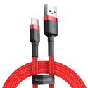 Baseus Kabel USB do USB-C Baseus Cafule 3A 1m (czerwony)