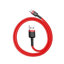 Baseus Kabel USB do USB-C Baseus Cafule 3A 1m (czerwony)