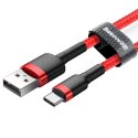 Baseus Kabel USB do USB-C Baseus Cafule 3A 1m (czerwony)