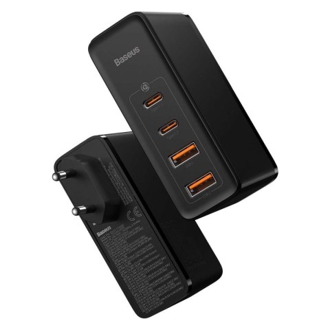 Baseus Ładowarka sieciowa Baseus GaN2 Pro, 2x USB + 2x USB-C, 100W, EU (czarna) Baseus Ładowarka sieciowa Baseus GaN2 Pro, 2x USB + 2x USB-C, 100W, EU (czarna)