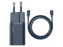 Baseus Ładowarka sieciowa Baseus PD 20W + kabel USB-C Type C do Lightning Blue