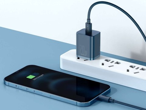 Baseus Ładowarka sieciowa Baseus PD 20W + kabel USB-C Type C do Lightning Blue Baseus Ładowarka sieciowa Baseus PD 20W + kabel USB-C Type C do Lightning Blue