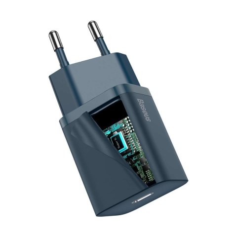 Baseus Ładowarka sieciowa Baseus Super Si Quick Charger 1C 20W (niebieska) Baseus Ładowarka sieciowa Baseus Super Si Quick Charger 1C 20W (niebieska)