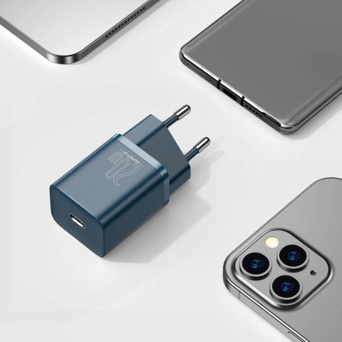 Baseus Ładowarka sieciowa Baseus Super Si Quick Charger 1C 20W (niebieska) Baseus Ładowarka sieciowa Baseus Super Si Quick Charger 1C 20W (niebieska)