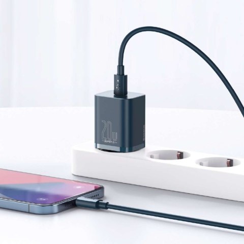 Baseus Ładowarka sieciowa Baseus Super Si Quick Charger 1C 20W (niebieska) Baseus Ładowarka sieciowa Baseus Super Si Quick Charger 1C 20W (niebieska)