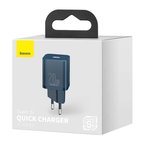 Baseus Ładowarka sieciowa Baseus Super Si Quick Charger 1C 20W (niebieska) Baseus Ładowarka sieciowa Baseus Super Si Quick Charger 1C 20W (niebieska)