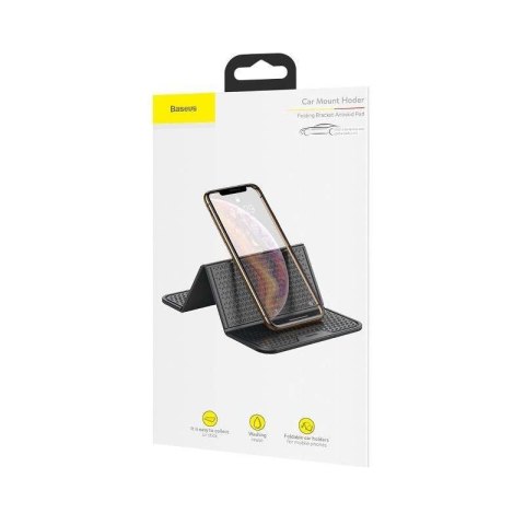Baseus Składana podkładka żelowa Baseus uchwyt gel pad (czarny) Baseus Składana podkładka żelowa Baseus uchwyt gel pad (czarny)