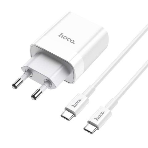 Hoco Case Ładowarka sieciowa Hoco C80A Network PD20W/QC3.0 + kabel USB-C White Hoco Case Ładowarka sieciowa Hoco C80A Network PD20W/QC3.0 + kabel USB-C White