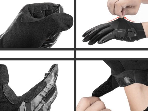 RockBros Rękawiczki rowerowe L RockBros rękawice na rower S208-L Czarne RockBros Rękawiczki rowerowe L RockBros rękawice na rower S208-L Czarne