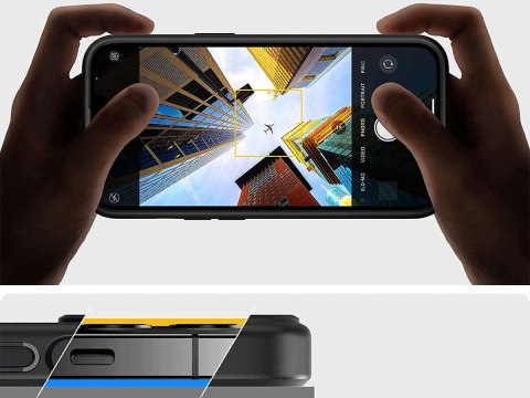 Spigen Etui obudowa case Spigen Ultra Hybrid do Apple iPhone 13 Matte Frost Black Spigen Etui obudowa case Spigen Ultra Hybrid do Apple iPhone 13 Matte Frost Black
