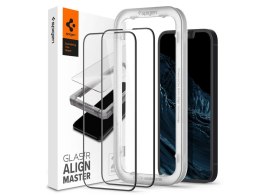 Spigen Szkło Spigen x2 ALM Glas.tR FC do Apple iPhone 13/ 13 Pro/ 14/ 16e Black