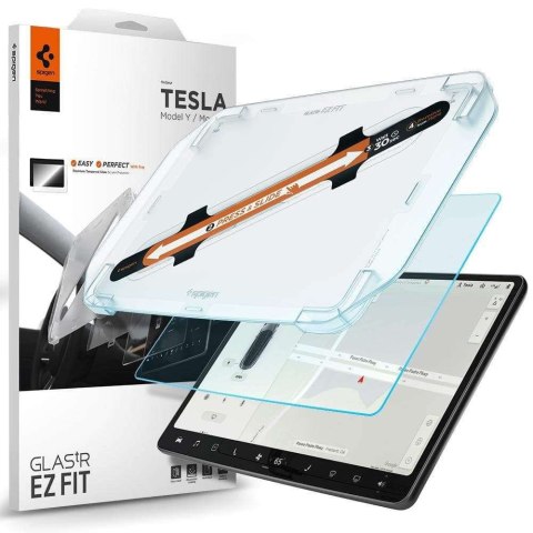 Spigen Szkło hartowane Spigen Glas.tR "EZ FIT" na ekran do Tesla Model Y / 3 Spigen Szkło hartowane Spigen Glas.tR "EZ FIT" na ekran do Tesla Model Y / 3