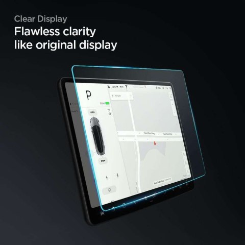 Spigen Szkło hartowane Spigen Glas.tR "EZ FIT" na ekran do Tesla Model Y / 3 Spigen Szkło hartowane Spigen Glas.tR "EZ FIT" na ekran do Tesla Model Y / 3