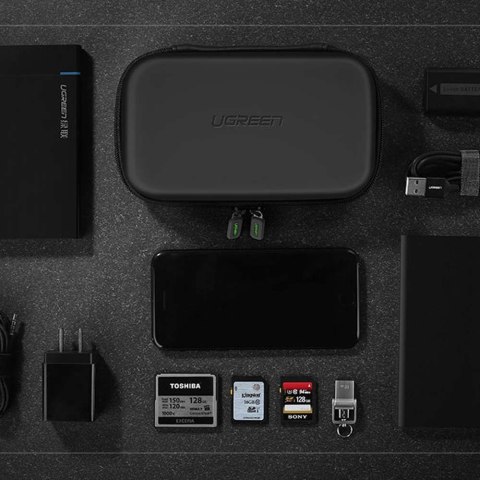 UGreen Etui na dysk twardy SSD i akcesoria GSM UGREEN M czarne UGreen Etui na dysk twardy SSD i akcesoria GSM UGREEN M czarne