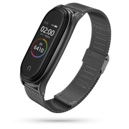 4kom.pl Pasek MilaneseBand do Xiaomi Mi Smart Band 5/6/6 NFC Black