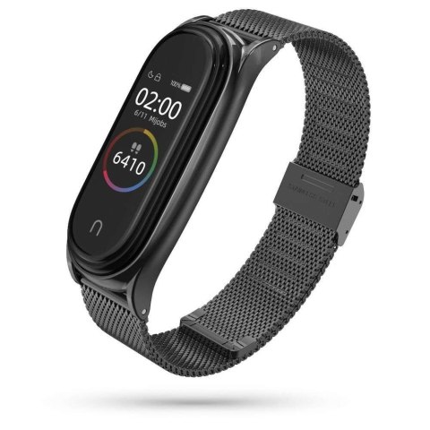 4kom.pl Pasek MilaneseBand do Xiaomi Mi Smart Band 5/6/6 NFC Black 4kom.pl Pasek MilaneseBand do Xiaomi Mi Smart Band 5/6/6 NFC Black