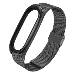 4kom.pl Pasek MilaneseBand do Xiaomi Mi Smart Band 5/6/6 NFC Black