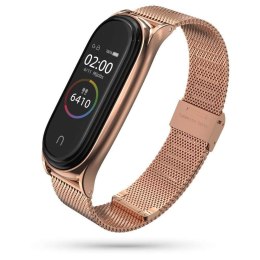 4kom.pl Pasek bransoletka MilaneseBand do Xiaomi Mi Smart Band 5/6/6 NFC Rose Gold