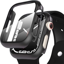 4kom.pl Zestaw Etui ze szkłem do smartwatcha Defense360 obudowa + szkło do Apple Watch 7 45mm Black