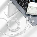 Baseus Kabel 1.5m Baseus Superior Series USB 3w1 micro USB / Lightning / USB-C 3.5A Biały