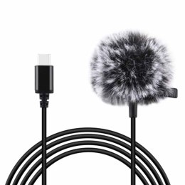 Puluz Mikrofon Jack krawatowy z klipsem 1,5m USB-C Puluz PU425