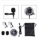 Puluz Mikrofon Jack krawatowy z klipsem 1,5m USB-C Puluz PU425