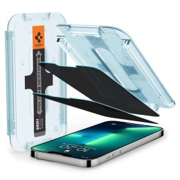 Spigen 2x Szkło hartowane Spigen Glas.tR EZ Fit Privacy do Apple iPhone 13 Pro Max