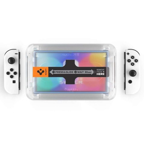 Spigen 2x Szkło hartowane Spigen Glas.tR EZ Fit do Nintendo Switch Oled Spigen 2x Szkło hartowane Spigen Glas.tR EZ Fit do Nintendo Switch Oled