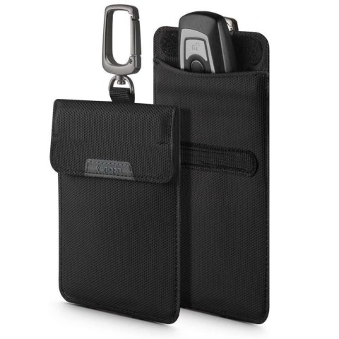 Spigen Antykradzieżowe etui na kluczyk Klatka Faradaya Spigen RFID blokada sygnału Black Spigen Antykradzieżowe etui na kluczyk Klatka Faradaya Spigen RFID blokada sygnału Black
