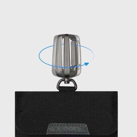 Spigen Antykradzieżowe etui na kluczyk Klatka Faradaya Spigen RFID blokada sygnału Black Spigen Antykradzieżowe etui na kluczyk Klatka Faradaya Spigen RFID blokada sygnału Black
