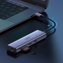 UGreen Adapter 5w1 UGREEN CM511, Hub USB-C do 2x USB,HDMI, USB-C, TF/SD (szary)