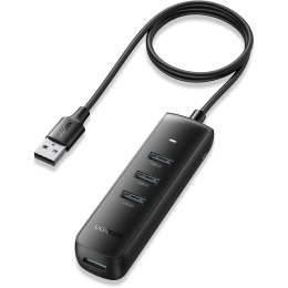 UGreen Adapter przejściówka 4w1 HUB UGREEN USB do 4x USB 3.0 Czarny
