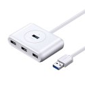 UGreen Hub USB 3.0 UGREEN CR113, 4w1, 0.5m (biały)