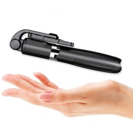 4kom.pl Kijek Uchwyt Selfie Stick Tripod Bluetooth bezprzewodowy L01S Wireless Black