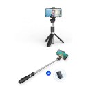4kom.pl Kijek Uchwyt Selfie Stick Tripod Bluetooth bezprzewodowy L01S Wireless Black