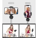 4kom.pl Kijek Uchwyt Selfie Stick Tripod Bluetooth bezprzewodowy L01S Wireless Black