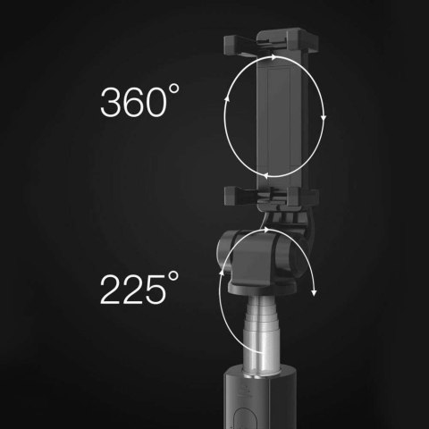 4kom.pl Kijek Uchwyt Selfie Stick Tripod Bluetooth bezprzewodowy L01S Wireless Black 4kom.pl Kijek Uchwyt Selfie Stick Tripod Bluetooth bezprzewodowy L01S Wireless Black