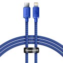 Baseus Kabel 1.2m Baseus Crystal Shine USB-C Type C do Lightning PD 20W Niebieski