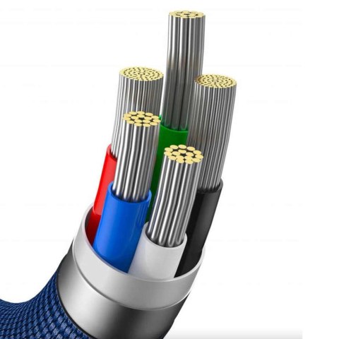 Baseus Kabel 1.2m Baseus Crystal Shine USB-C Type C do Lightning PD 20W Niebieski Baseus Kabel 1.2m Baseus Crystal Shine USB-C Type C do Lightning PD 20W Niebieski