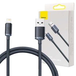 Baseus Kabel 1.2m Baseus Crystal przewód USB do Lightning iPhone 2.4A Czarny
